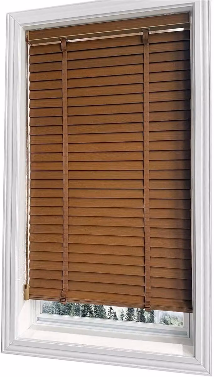 Houten Jaloezieën met Verstelbare Lamellen voor Lichtregulering en Privacy - 100 x 175 cm