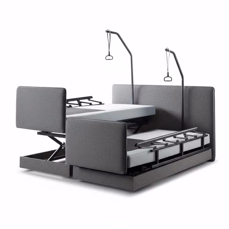 Boxspring CareLift Hoog-Laag Bed 2-persoons Elektrisch Verstelbaar Antraciet B/D/H: 180 x 210 cm