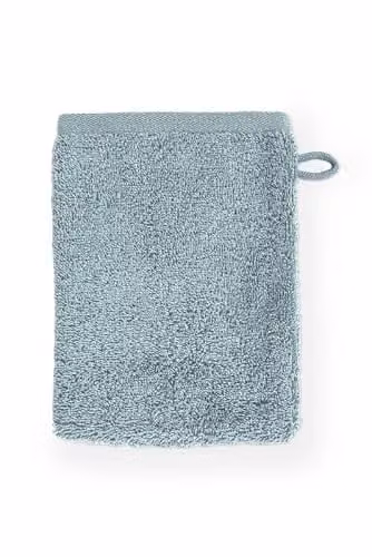 Tiseco Home Studio Washand EDEN Set van 24 Blauw - 100% Bio Katoen - 15 x 21 cm