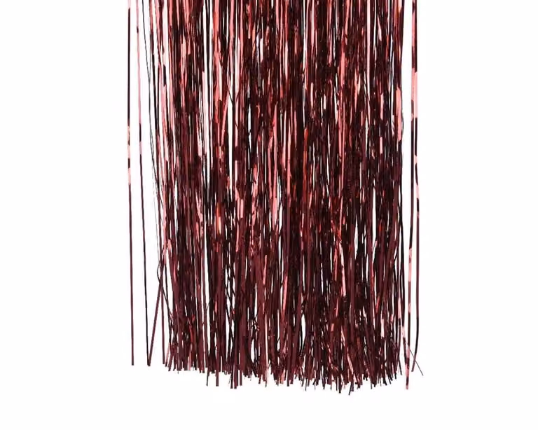 Decoris Vinyl lametta glans ossenbloed