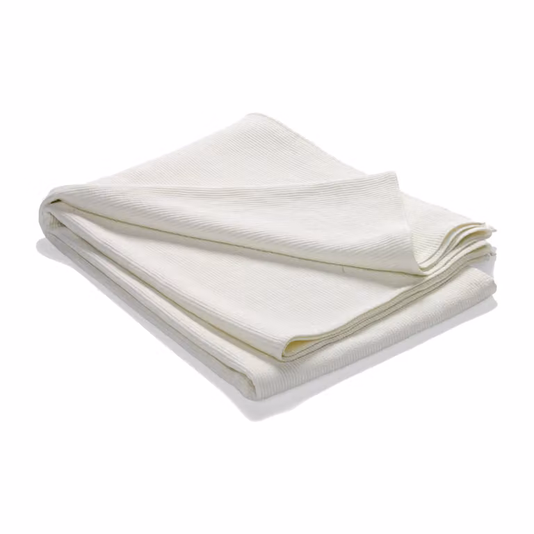 Etol Design Stripe sprei van stonewashed katoen in offwhite, 180 x 260 cm