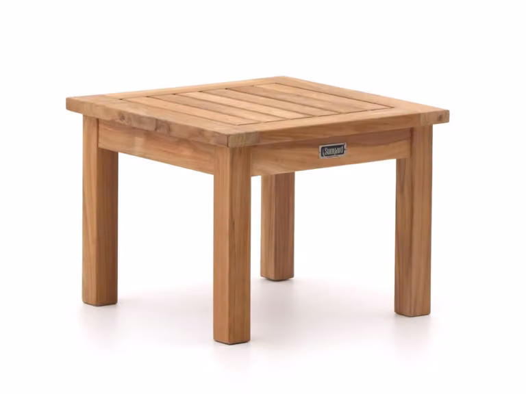 Sunyard Vierkante Bijzettafel voor in de tuin van Teakhout