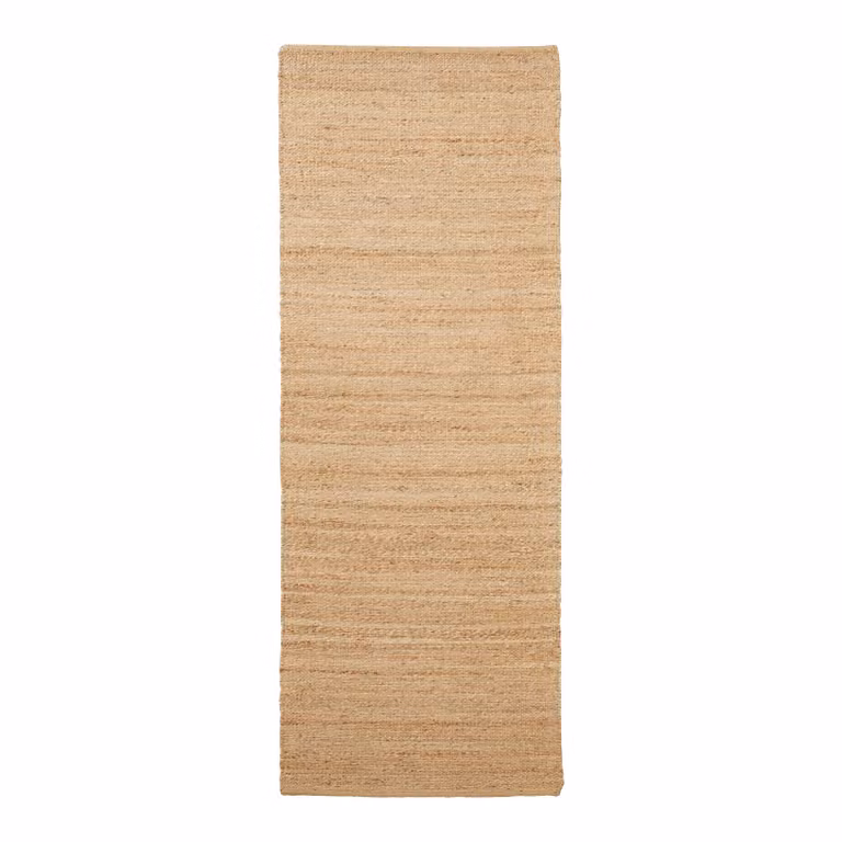 House Doctor Hempi vloerkleed beige jute B: 90 cm, D: 300 cm
