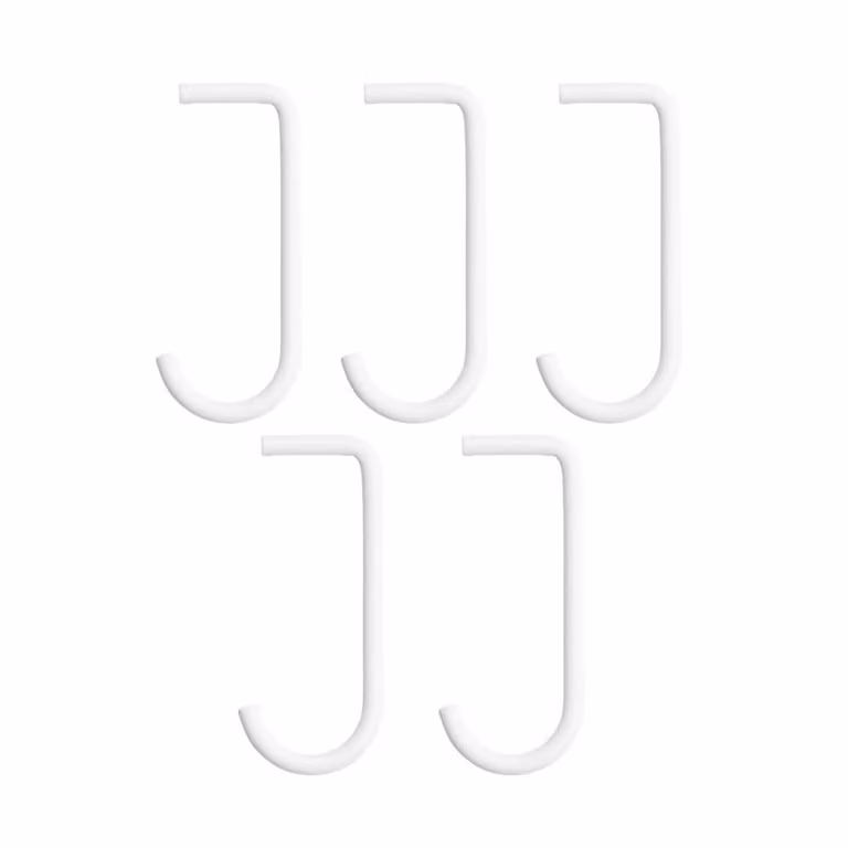 String J-haak 5-pack Wit