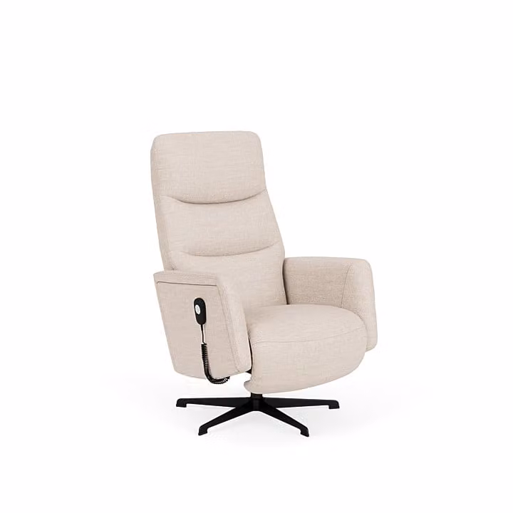 Prominent Sta-op-stoel Houston - Beige - Stof