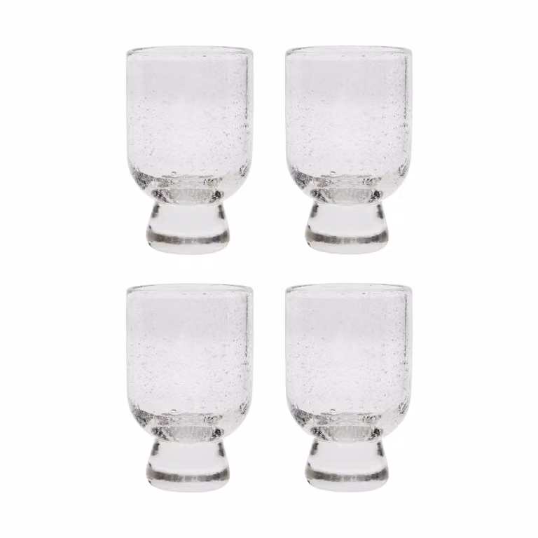 House Doctor Rich wijnglas op voet, 23 cl, 4-pack, Transparant