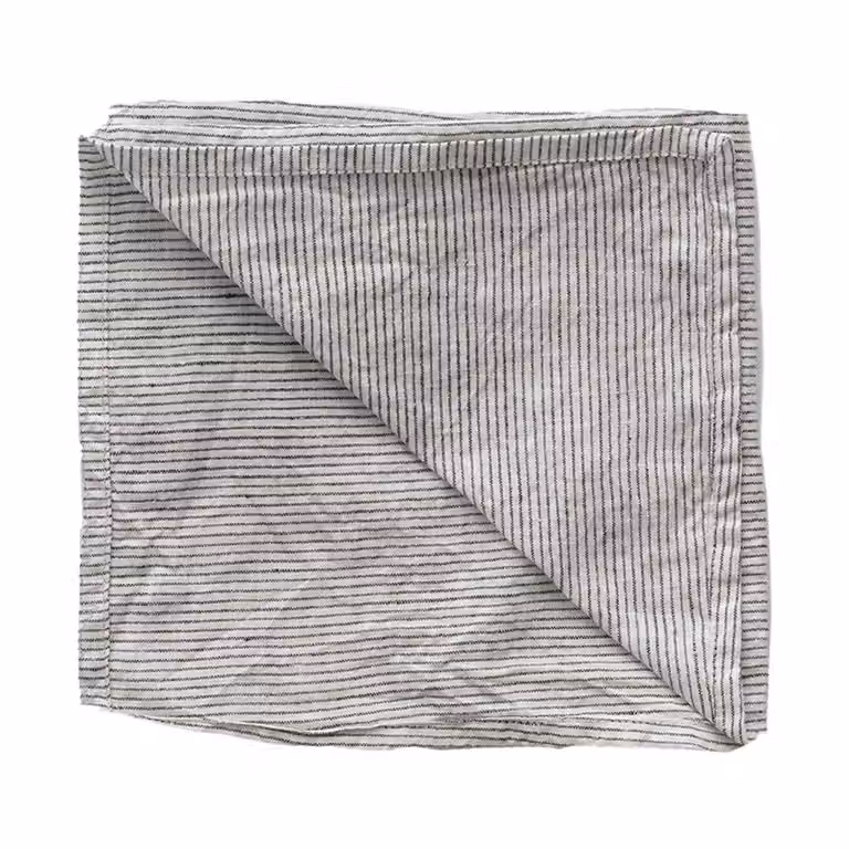 Tell Me More Washed linen servet Pinstripe voor volwassenen
