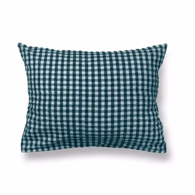 Juna Bæk&Bølge kussensloop Groen-lichtblauw 50 x 70 cm