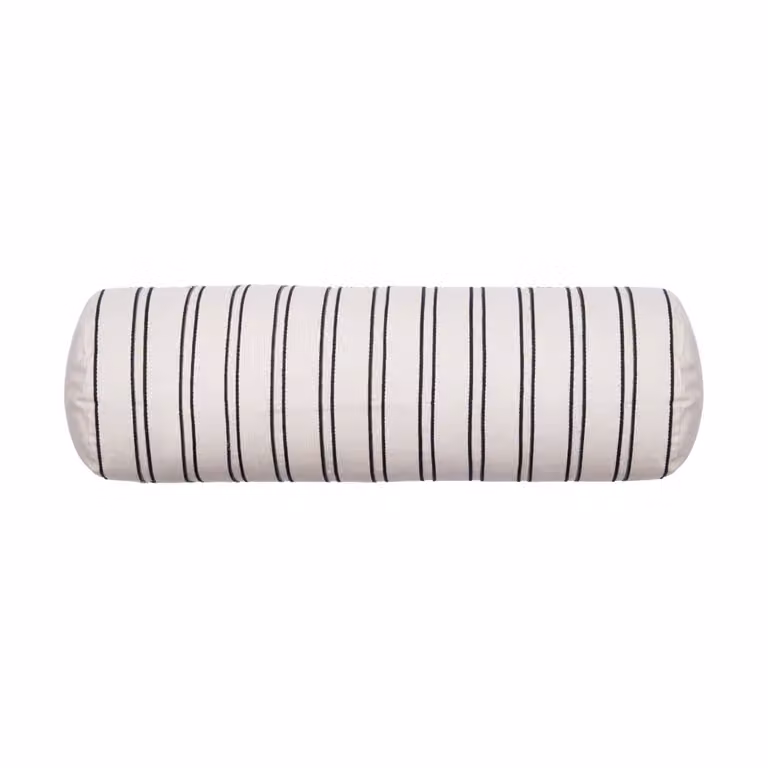Ferm Living Twill bolster cylinderkussen Off-white-black