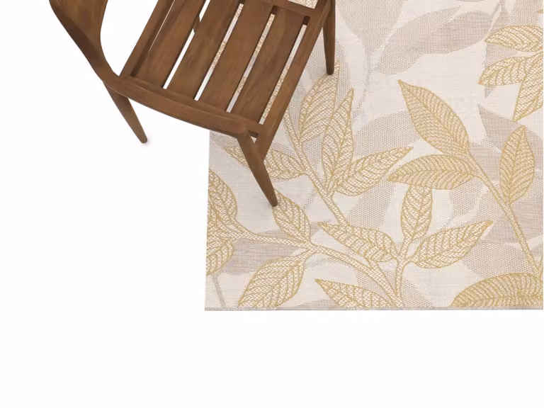 Kees Smit Almero Buitenkleed - Rechthoekig - Floral - Beige/Zand - 230 x 160 cm