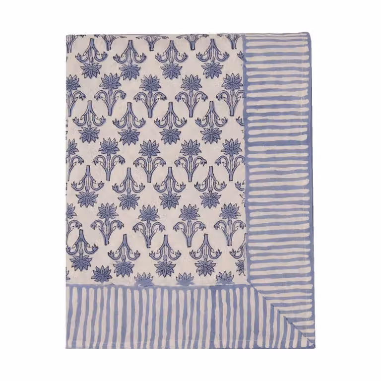 Pick a Poppy Lily tafelkleed Blue, 350 x 150 cm
