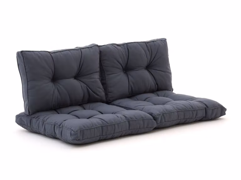 Dralon Madison Loungekussen voor de tuin in grijs-antraciet, Breedte: 73 cm, Diepte: 43 cm