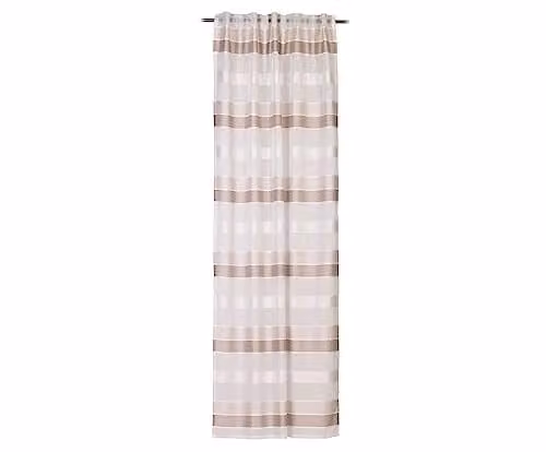 Gözze Ambiente Trendlife Nebos gordijn met verborgen lus, bruin, B: 140 cm, H: 245 cm