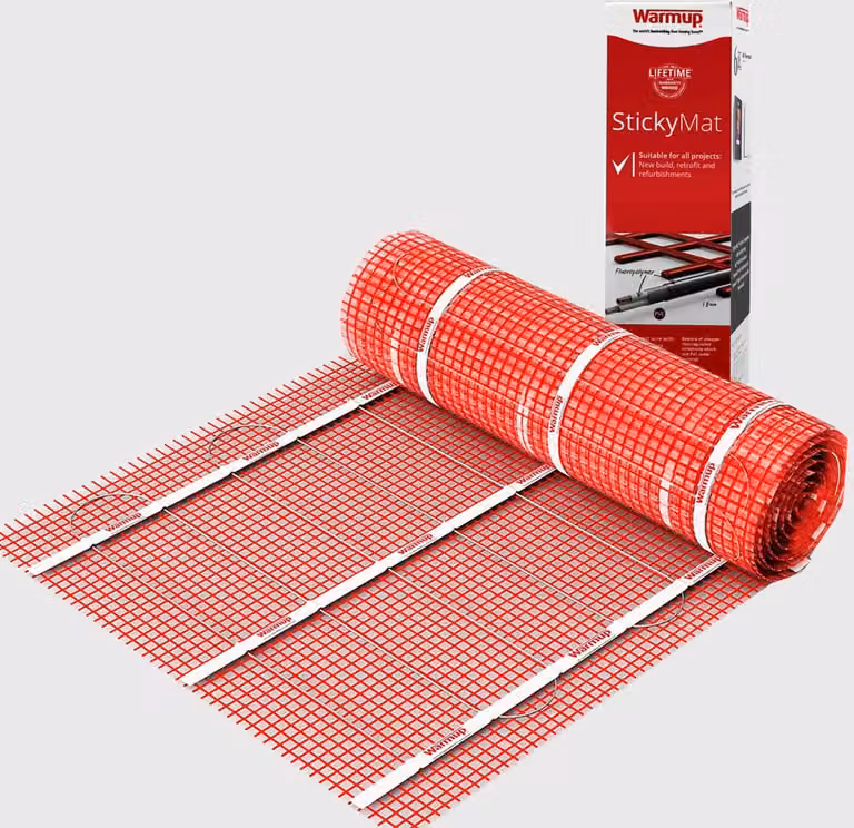 Warmup StickyMat Elektrische Vloerverwarming 6m2 met 200W/m2