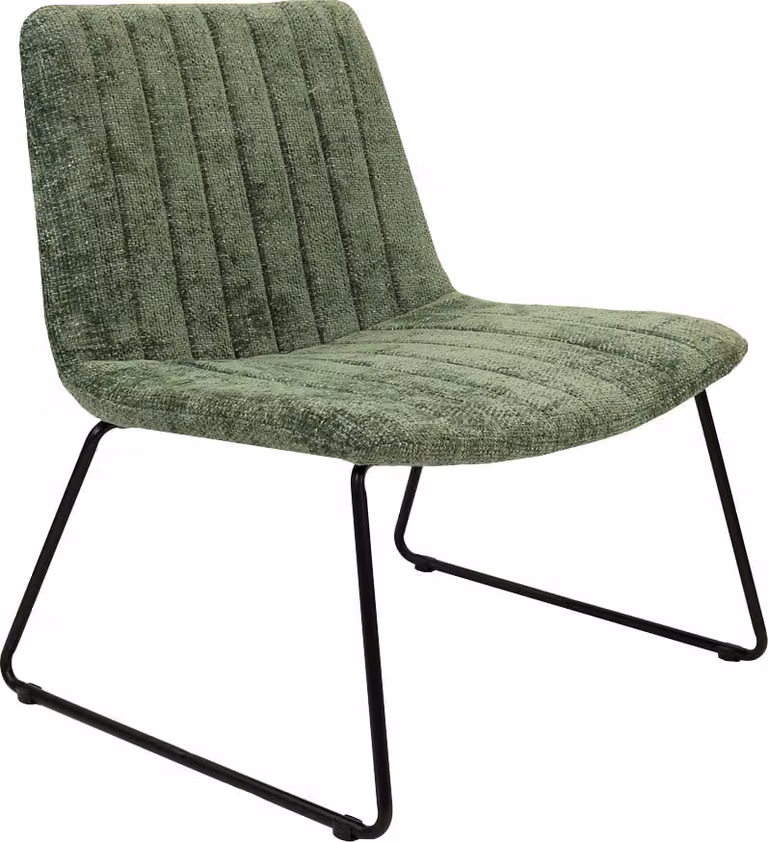 Kick Collection Relaxfauteuil James - Groen - Chenille stof