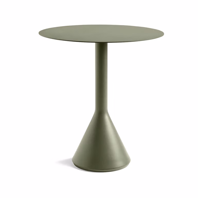 HAY Palissade Cone ronde koffietafel Olive, ø70 cm