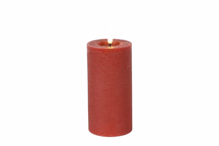 Countryfield Led kaars Lyon Rood D: 7,5 cm, H: 15 cm