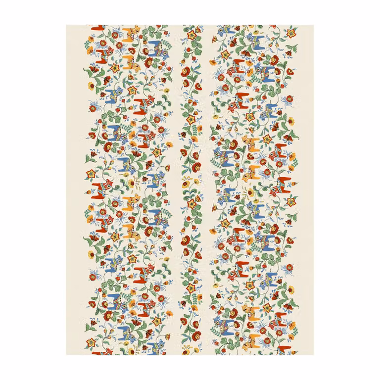Arvidssons Textil Leksand Bård gewaxt tafelkleed Beige
