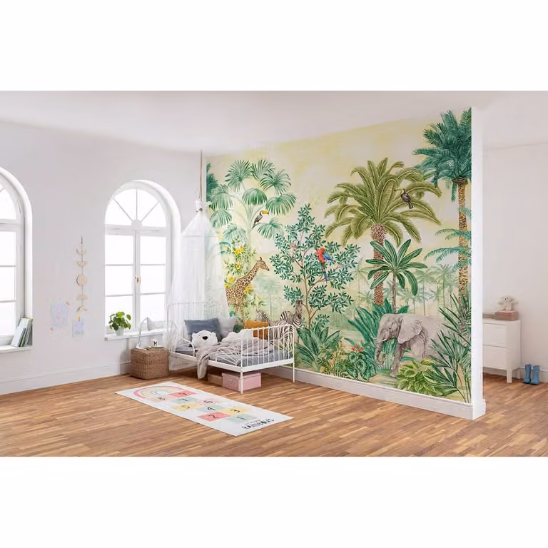home24 Vlies-fotobehang Jungle Adventure Breedte: 350 cm, Hoogte: 280 cm