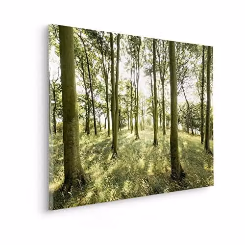 Komar Canvas Foto met Landschapsmotief en Houten Frame, Multicolour, B: 90 cm, H: 60 cm