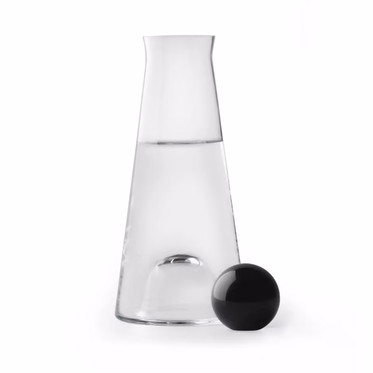 Design House Stockholm Fia karaf zwart-helder glas