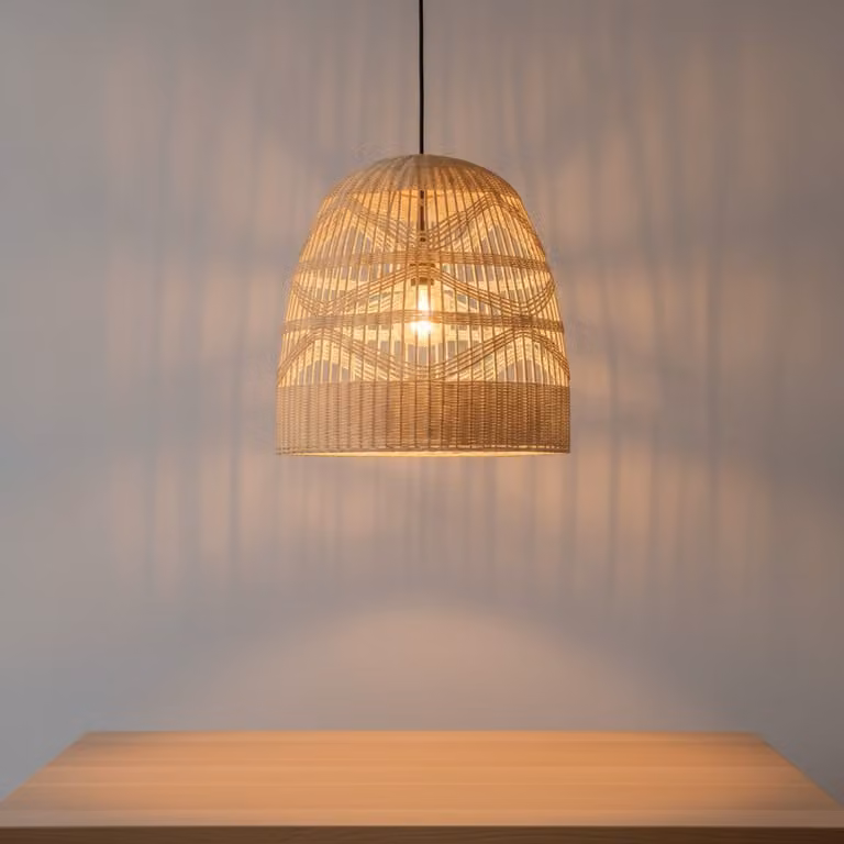 Lyora Rotan Hanglamp Marlo Beige - Ø 46 cm
