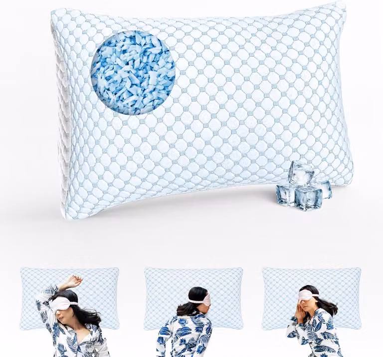 SnelShoppen Traagschuimkussen 50 x 70 cm – Ergonomisch Gelkussen voor Zijslapers met Afneembare Hoes