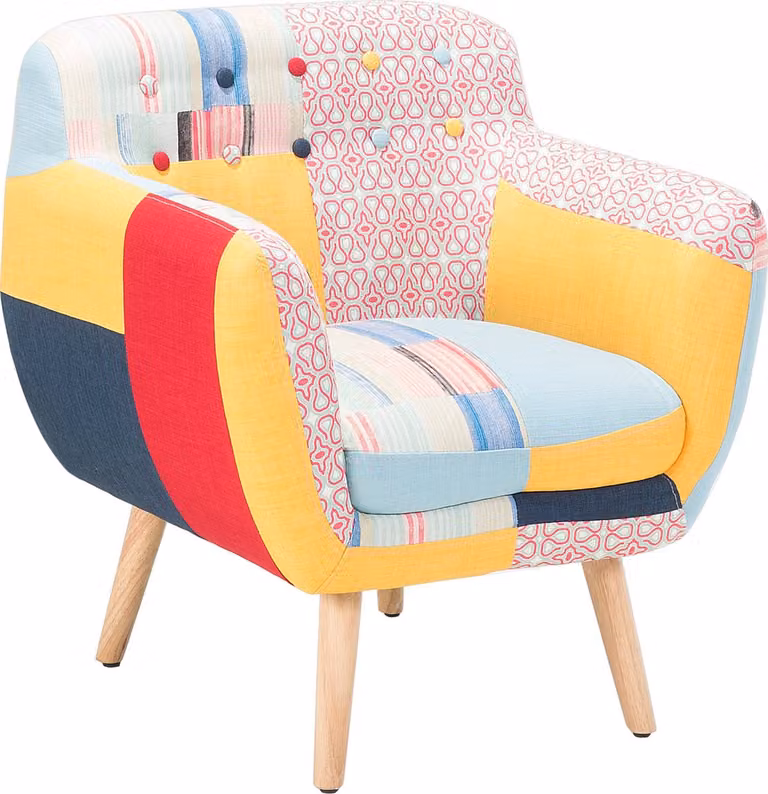 MELBY Chesterfield fauteuil - Multicolor - Polyester