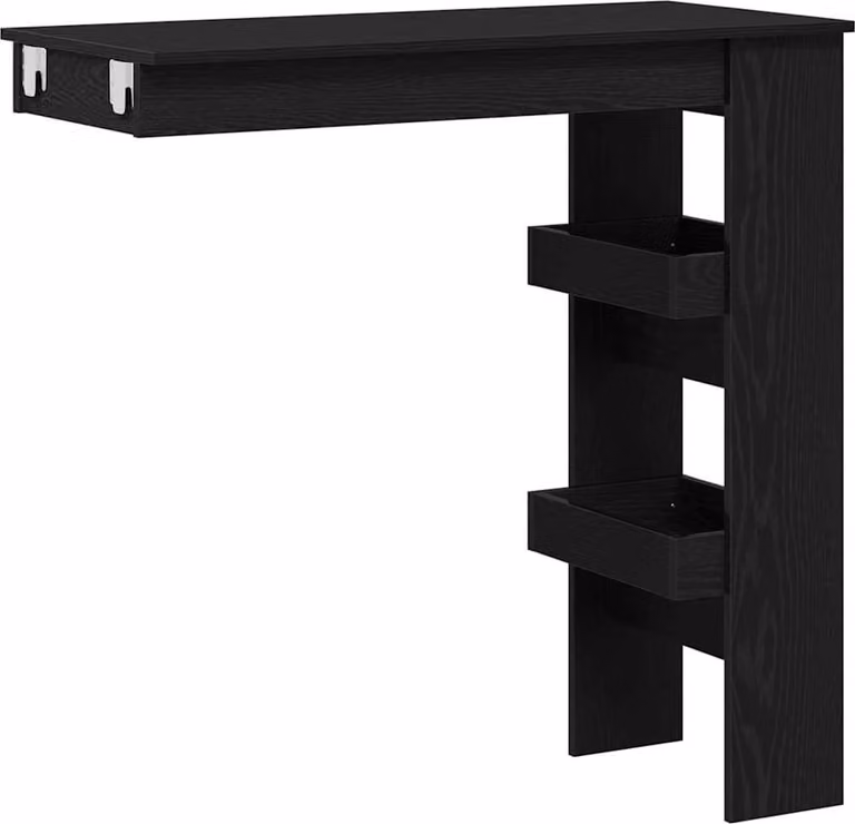 vidaXL Wandtafel van houtvezel, B: 102 cm, D: 45 cm, H: 103,5 cm