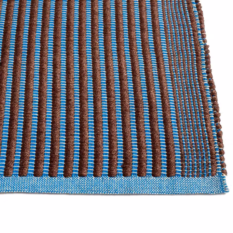 HAY Tapis vloerkleed Chestnut-blue, katoen, 140 x 200 cm