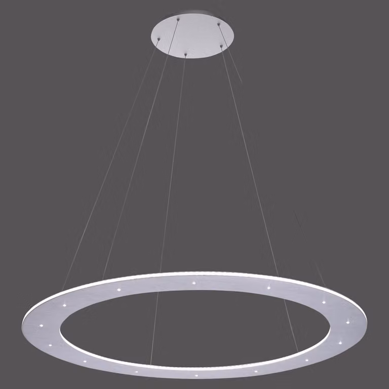 Paul Neuhaus Led hanglamp Pure Cosmo zilver aluminium Ø 75 cm