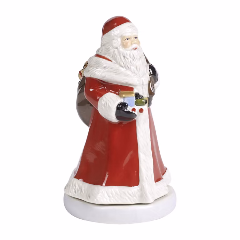 Villeroy & Boch Nostalgic Melody muziekdoos kerstman Rood-wit