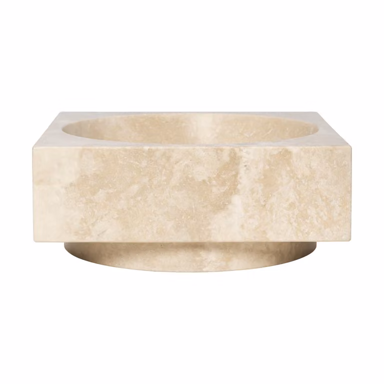 Ferm Living Hew decoratieschaal hoog Travertine