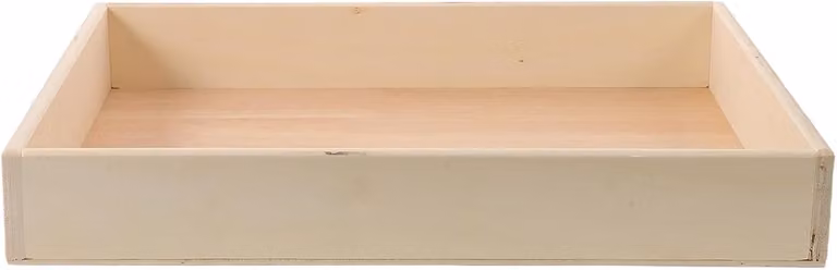 Houten Dienblad Zandtuin Bak voor Bureau Meditatie Beige B/D/H: 40 x 30 x 6 cm