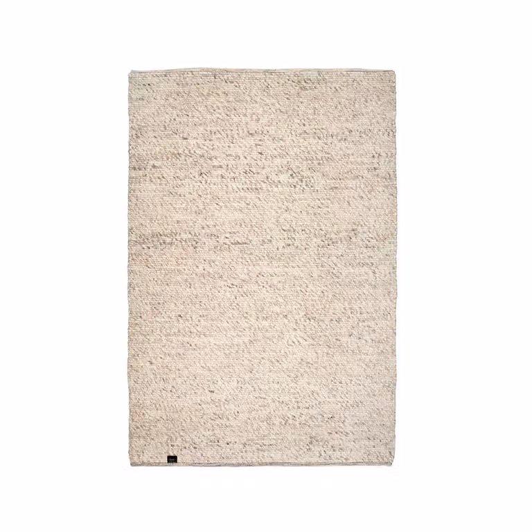 Classic Collection Merino wollen vloerkleed natuurlijk beige, 140 x 200 cm