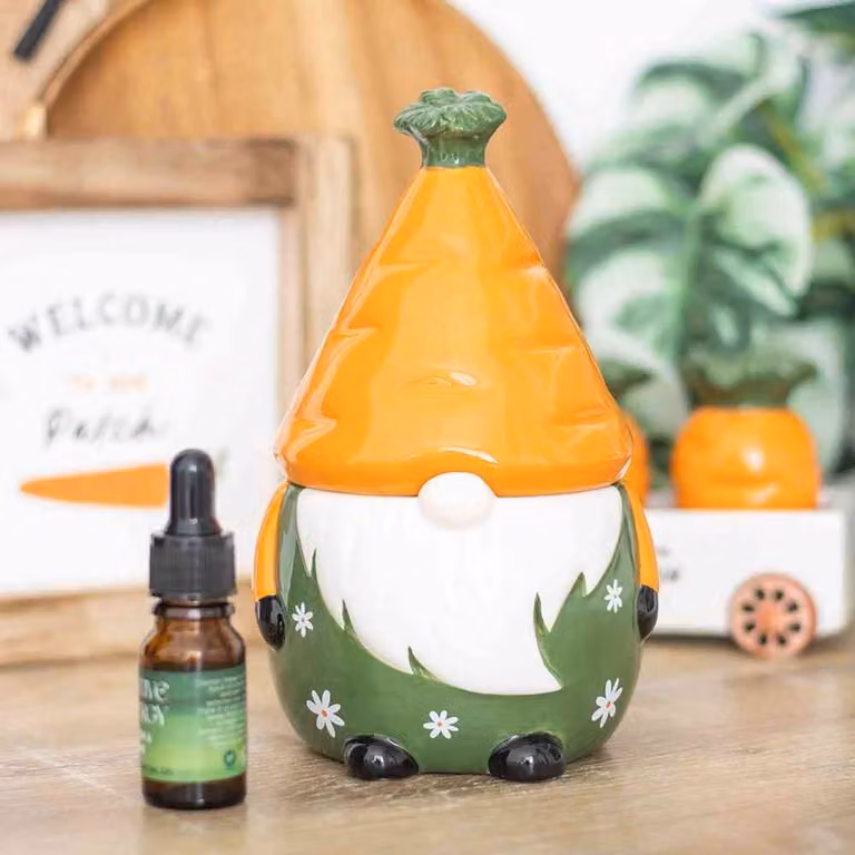 Something Different Carrot Patch Gonk Oliebrander - Multicolours Keramische Olie en Wax Melt Warmer voor Pasen en Lente