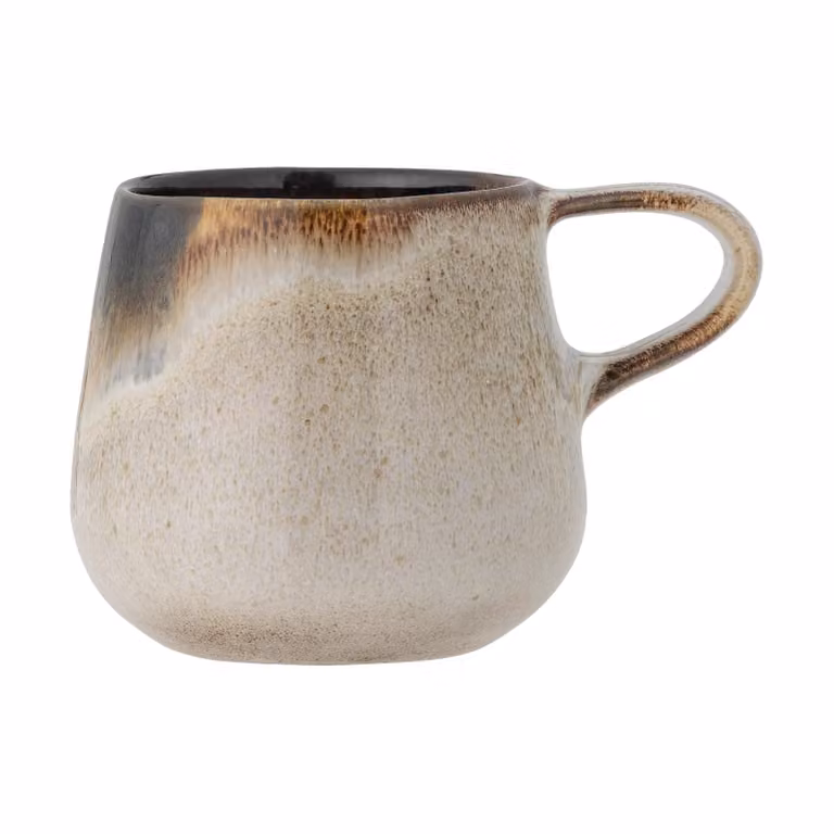 Bloomingville Jules mokken set van 6 stuks grijs en zwart, 300 ml