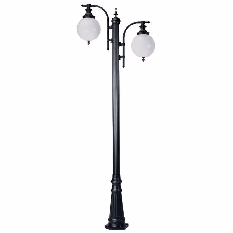 Staande lamp Madeira 2-lichts van KS Verlichting in antraciet en grijs