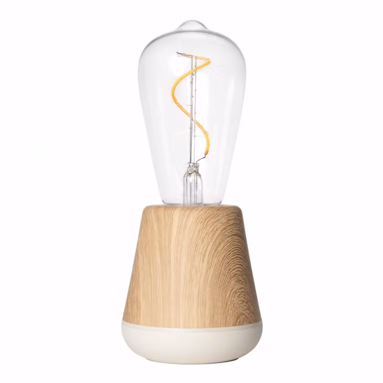 One Oak Humble oplaadbare tafellamp met warm wit licht en transparante details