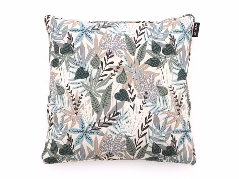 Madison Sierkussen Tuin Bruin Floral Katoen/Polyester 50 x 50 cm