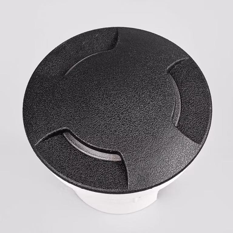 Qazqa Ceci Dimbare Inbouwspot voor Buiten, Zwart, Rond, IP67, GX53, Inclusief LED