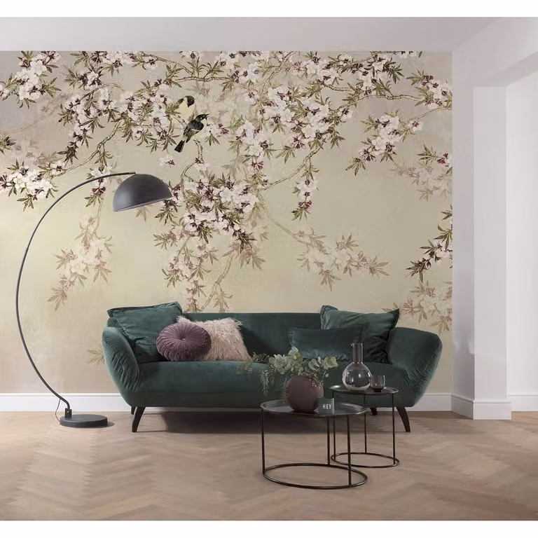 home24 Vlies-fotobehang Love Birds, Multicolour, B: 200 cm, H: 250 cm