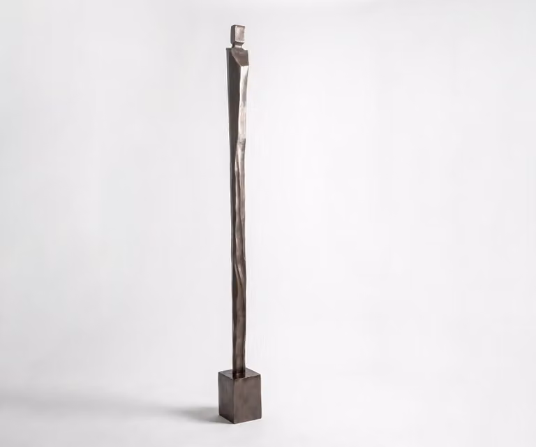 DELIFE Beeldje Statera Handgemaakt Aluminium Mokka Bronze B27 x D16 x H190 cm