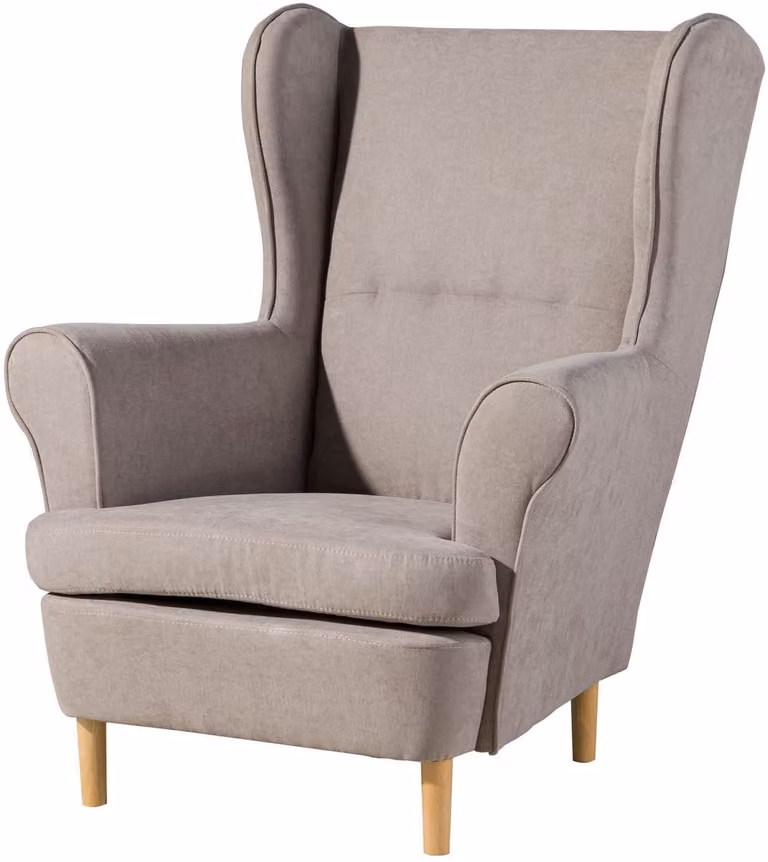 Massivmoebel24.de Taupe Zetel SOFAS met Scandinavisch Design, 100% Polyester, B/D/H: 71 x 105 x 74 cm