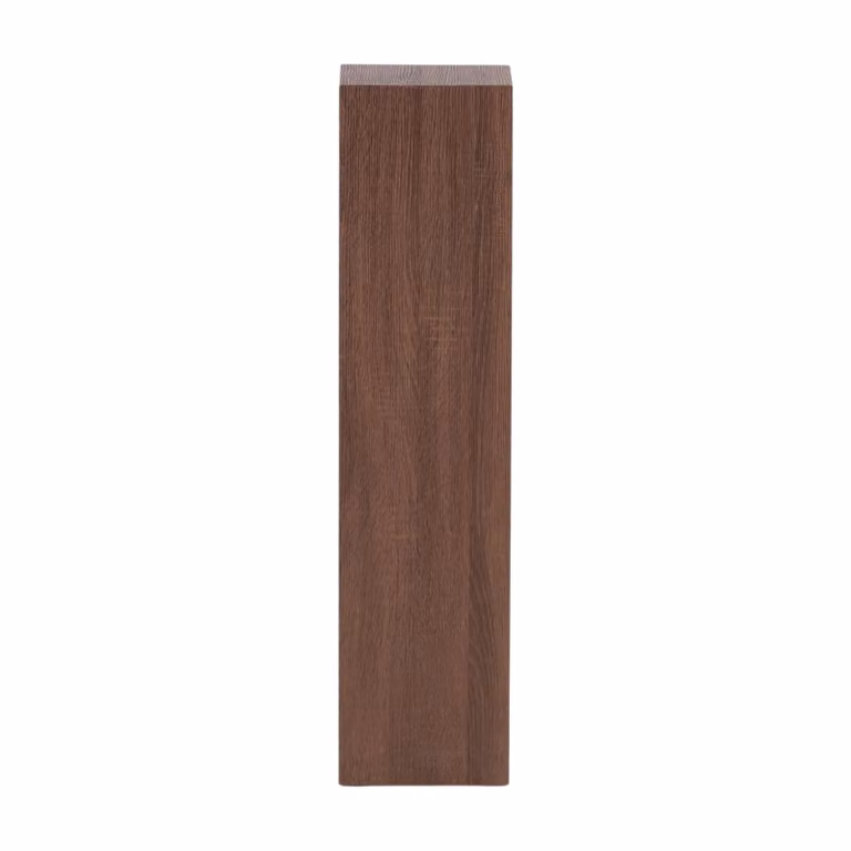 QUVIO Cato Bijzettafel Zuil - Bruin Hout