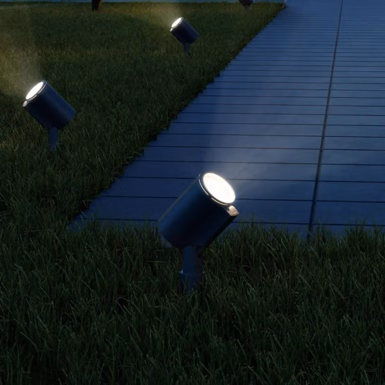 Steinel Spot Garden LED buitenverlichting met nachtsensor, zwart, aluminium en kunststof, IP44