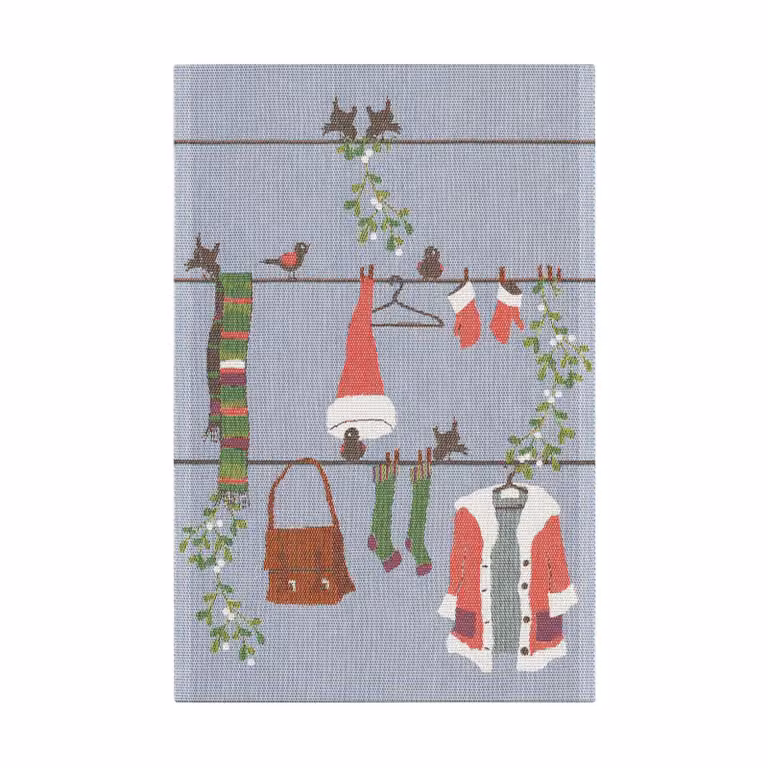 Ekelund Linneväveri Tomtelina keukenhanddoek Multi 40 x 60 cm