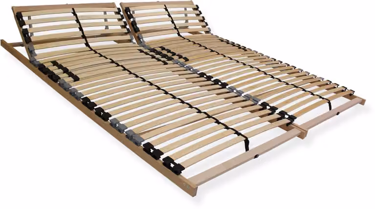 Sleepneo Lattenbodem met verstelbaar hoofdbord, 200 x 200 cm (2x 100 x 200 cm)