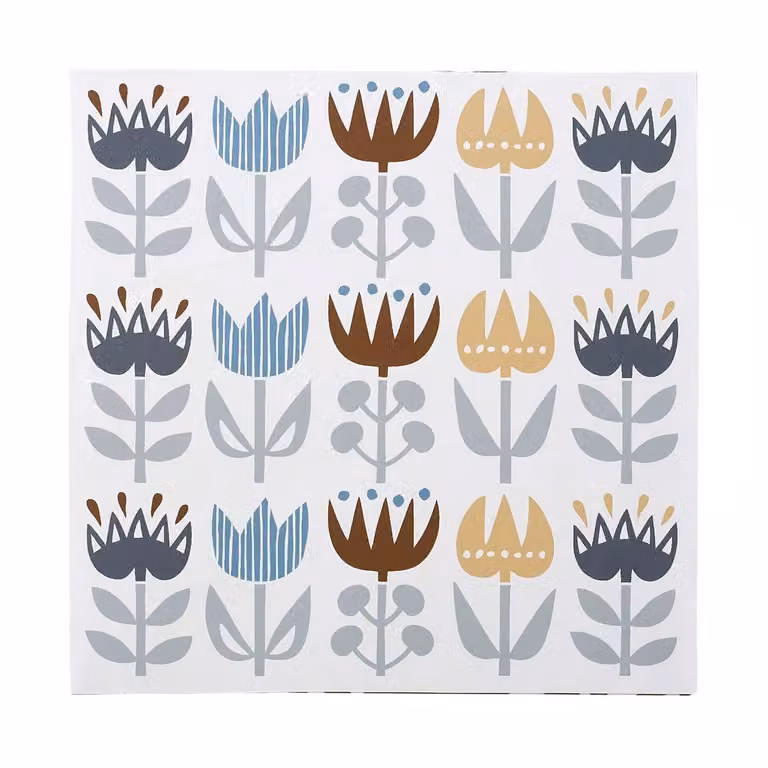 Klippan Yllefabrik Tulip servetten 20-pack Grey, 33 x 33 cm