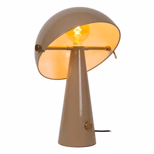 Lucide Barone Tafellamp Beige Metaal Dimbare E27 Ø 38 cm